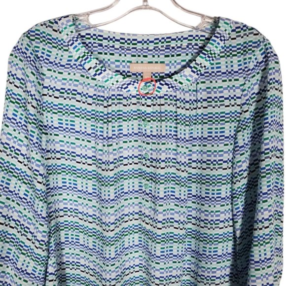 Banana Republic Shirt Blouse Top Career wear Oversized Flowy Art deco style XS - Picture 11 of 11